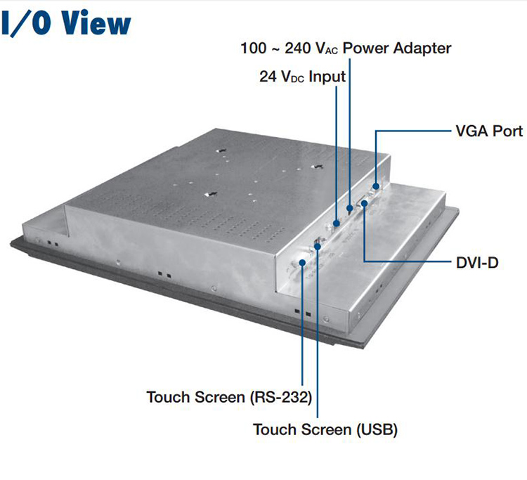 研華 工業等級平板顯示器FPM系列 12.1寸工業顯示器 FPM-3151G