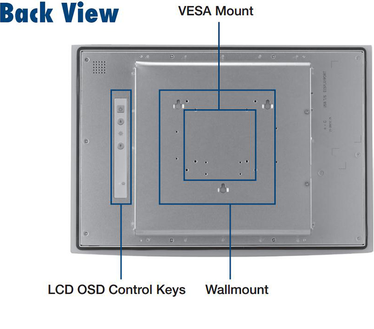 全新研華 工業等級平板顯示器FPM系列 15寸工業顯示器 FPM-5171G
