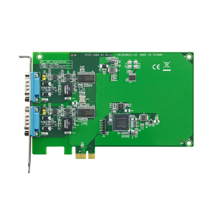 研華PCIE-1680  2口帶有隔離保護的端口CAN總線PCIe卡