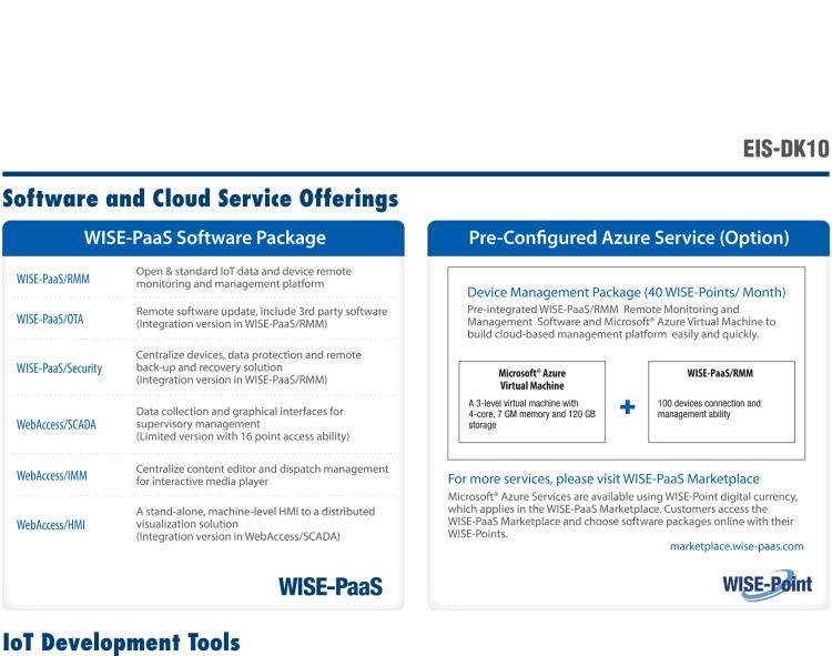 研華EIS-DK10 研華EIS-DK10，邊緣計算系統(tǒng)套件，包含整套物聯(lián)網(wǎng)設備，可快速實現(xiàn) IoT 實驗環(huán)境搭建，幫助產(chǎn)品快速開發(fā)。
