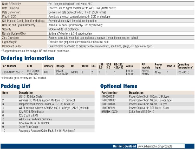 研華EIS-DK10 研華EIS-DK10，邊緣計算系統(tǒng)套件，包含整套物聯(lián)網(wǎng)設備，可快速實現(xiàn) IoT 實驗環(huán)境搭建，幫助產(chǎn)品快速開發(fā)。