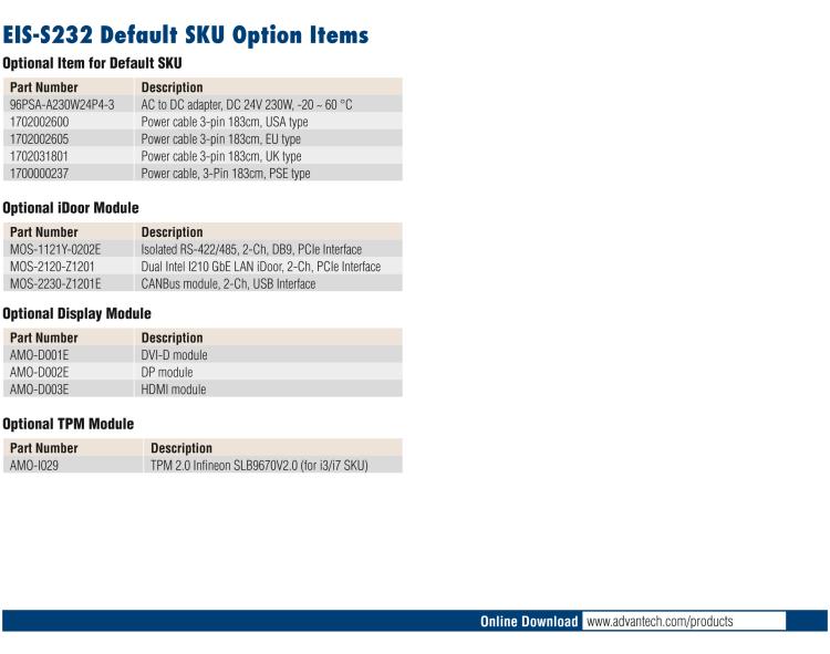 研華EIS-S232 研華 EIS-S232，邊緣計(jì)算系統(tǒng)服務(wù)器，支持Intel 第十代處理器，可選i3/i5/i7 Xeon CPU，DDR4 最高32GB，最多可支持4 x 2.5寸硬盤，具備豐富擴(kuò)展接口 2 x LAN，6 x COM，8 x USB，1 x PCIE，2 x PCI。產(chǎn)品生命周期長(zhǎng)，穩(wěn)定可靠。