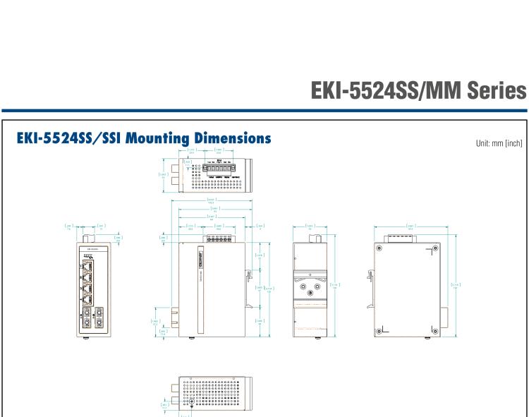 研華EKI-5524MMI 2光4電百兆ProView(組態(tài))系列工業(yè)以太網(wǎng)交換機(jī)(包含單模/多模、SC/ST接口)
