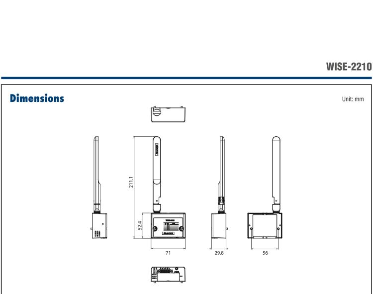 研華WISE-2210 專有 LPWAN(Sub-G) 無線自供電CT節點