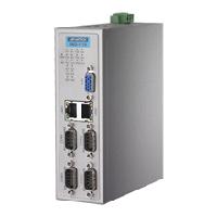 研華UNO-1110 導軌安裝型工業(yè)控制器，搭配TI Coretex AM3505 處理器，2×LAN，5×COM，4×USB，1 GB SD卡