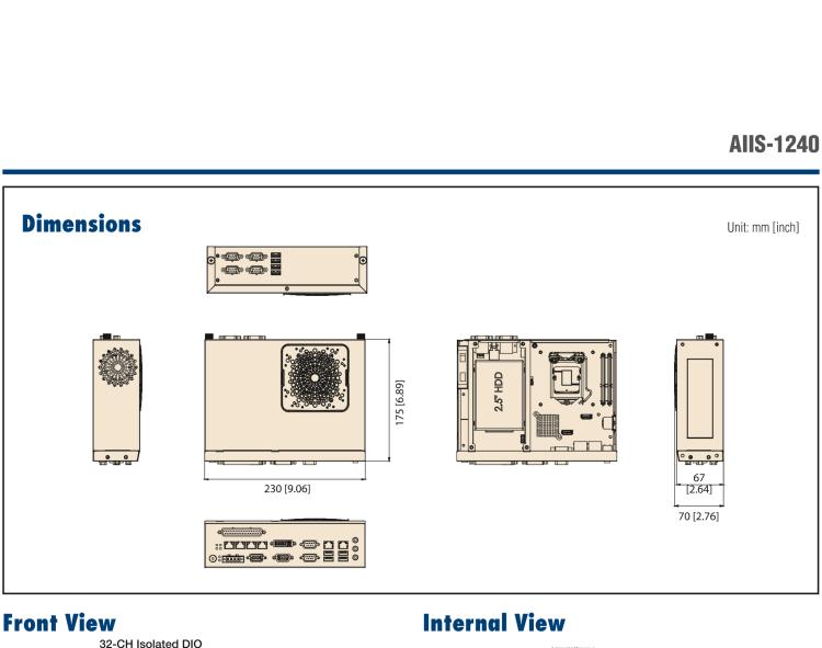 研華AIIS-1240 機器視覺工控機，支持英特爾酷睿? i7/i5/i 3 CPU,有源以太網緊湊型系統, 4通路千兆網供電