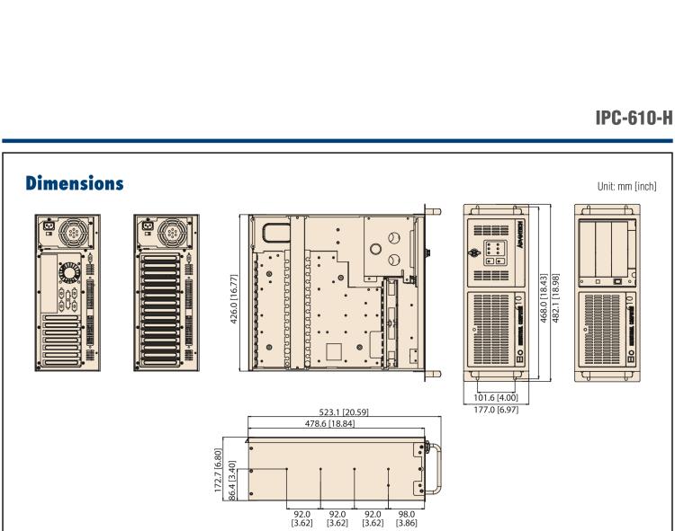 研華IPC-610-H 4U上架式機(jī)箱，支持LED指示 & 聲音警報(bào)通知