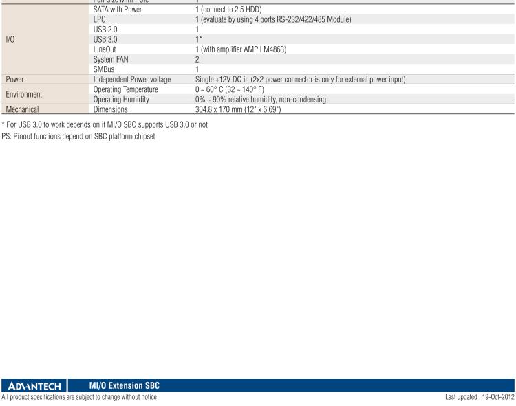 研華MIOe-DB5000 MIOe擴展評估板，可用于MI/O 3.5寸和MI/O 2.5寸 系列單板電腦