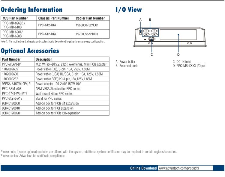 研華PPC-612 12.1" 可配置工業平板電腦 兼容多種Mini-ITX主板