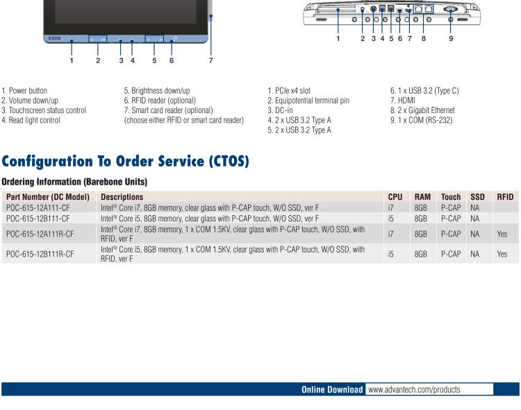 研華POC-615 適合各種醫療應用的高性能醫療一體機