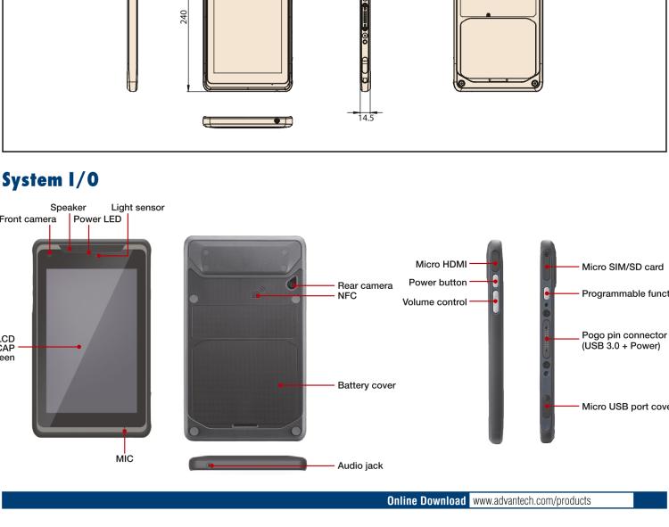 研華AIM-65 8寸英特爾工業平板電腦