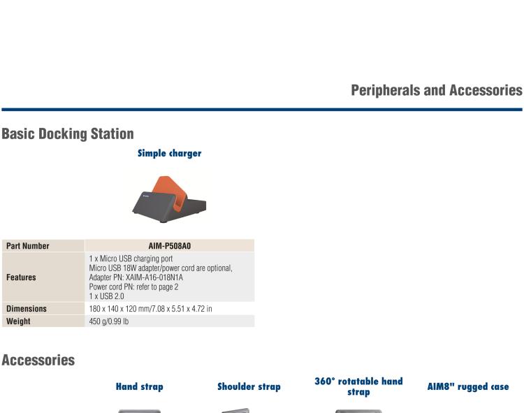 研華AIM-75S 8"RISC架構(gòu)工業(yè)級移動平板電腦， 搭載高通? 驍龍? 660處理器, Android 10系統(tǒng), 并通過Google GMS認證