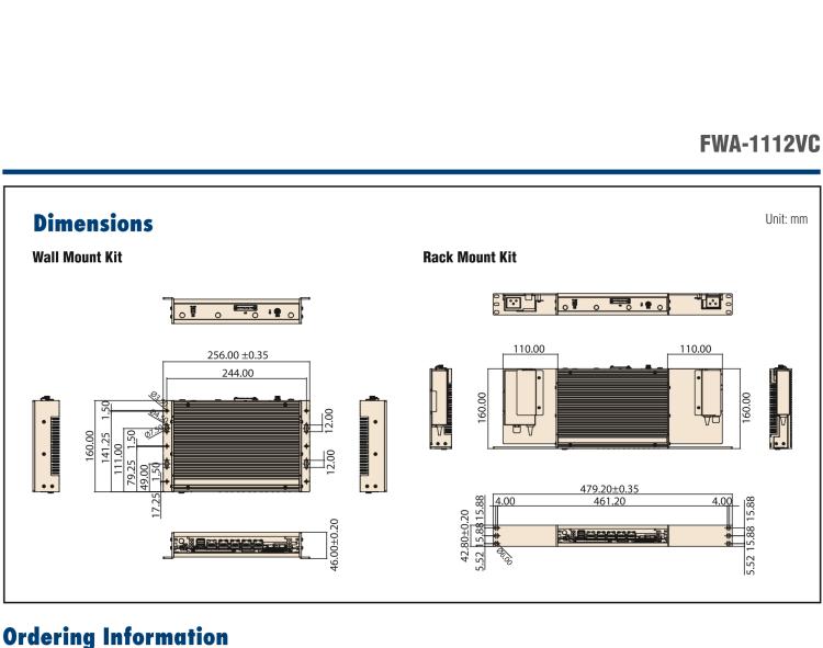 研華FWA-1112VC 用于不同部署的無風扇網絡應用平臺