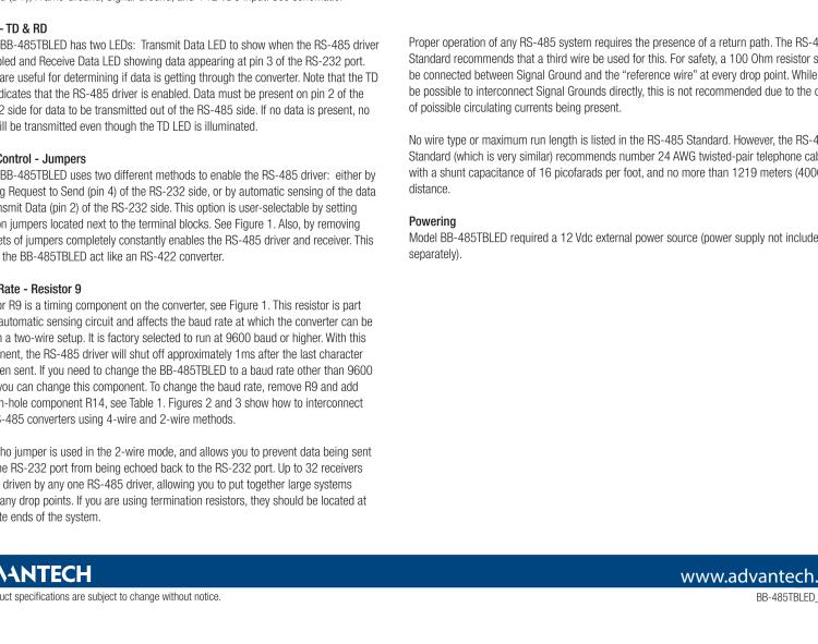 研華BB-485TBLED 串口轉(zhuǎn)換器，RS-232 DB25 母頭至RS-485 TB